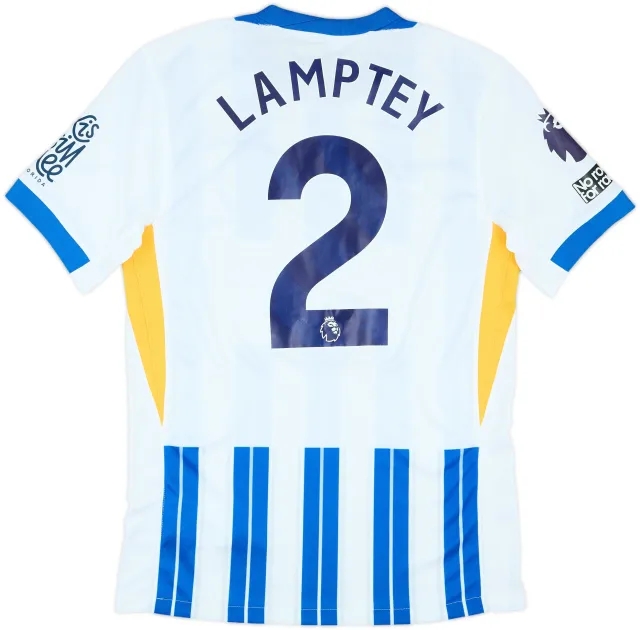 2024-25 Brighton Match Issue Home Shirt Lamptey #2