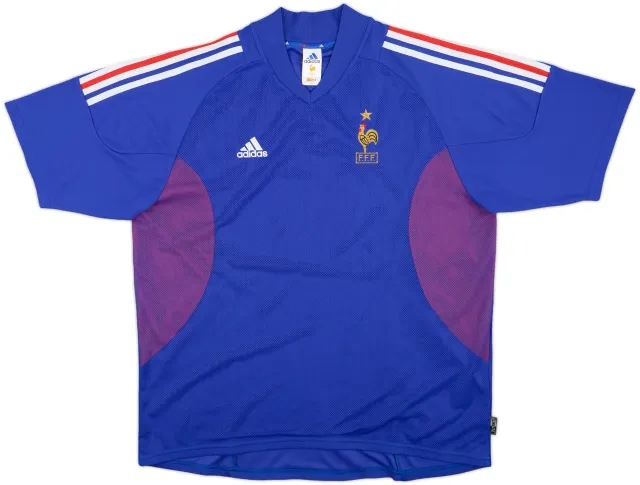2002-04 France 'Signed' Home Shirt - 8/10 - (L)