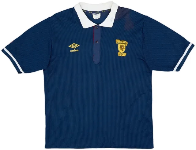 Umbro Scotland Mens SS Home Shirt 1988