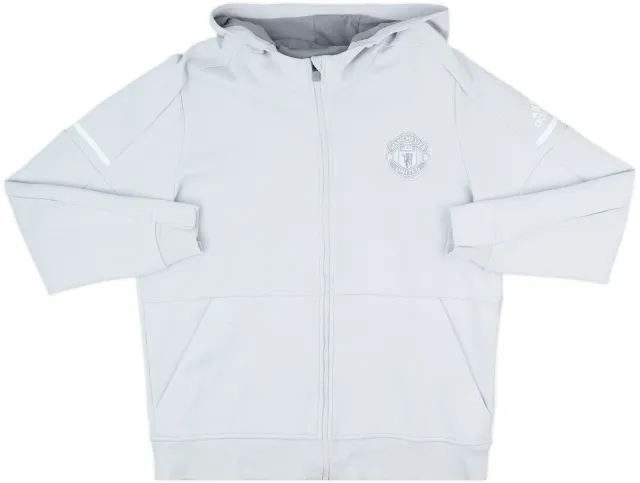 2017-18 Manchester United adidas Hooded Track Jacket - 8/10 - (XL)