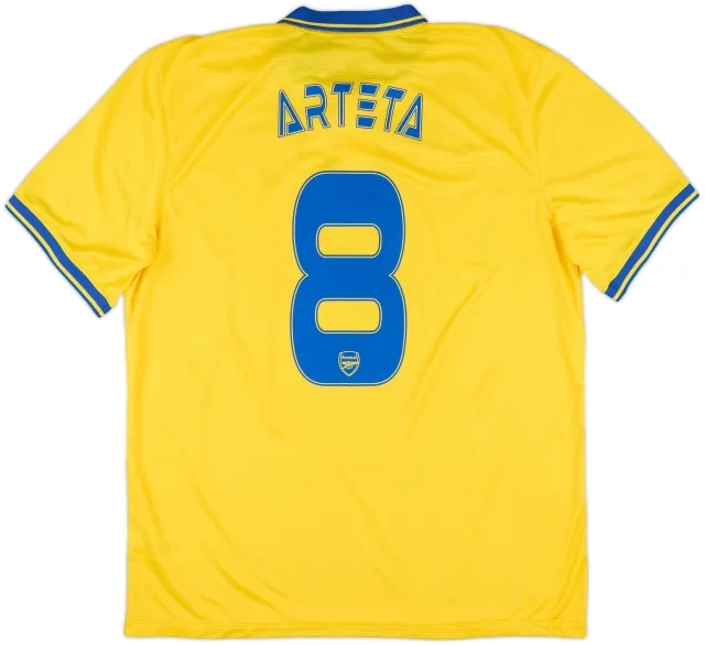 2013-14 Arsenal Away Shirt Arteta #8 - 10/10 - (XL)