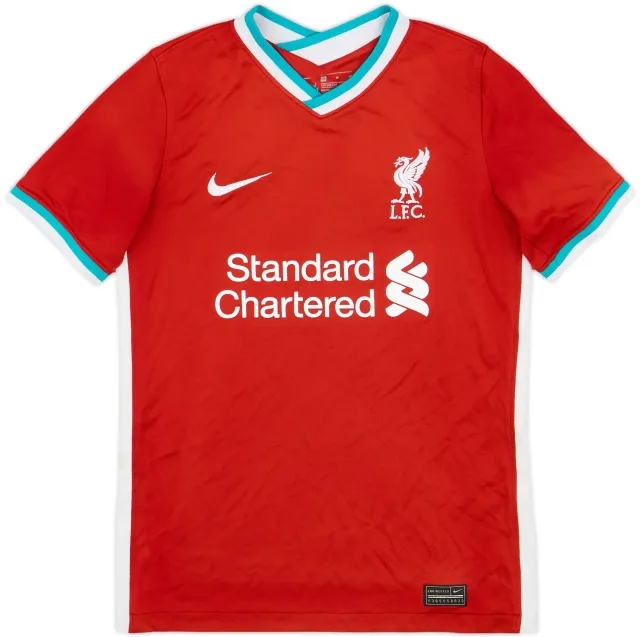 2020-21 Liverpool Home Shirt - 8/10 - (M.Boys)