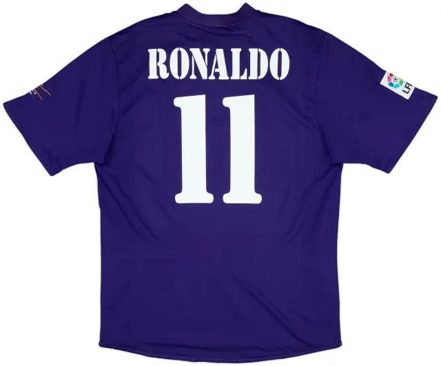 2001 Real Madrid Third Shirt Ronaldo #11 - 8/10 - (L)
