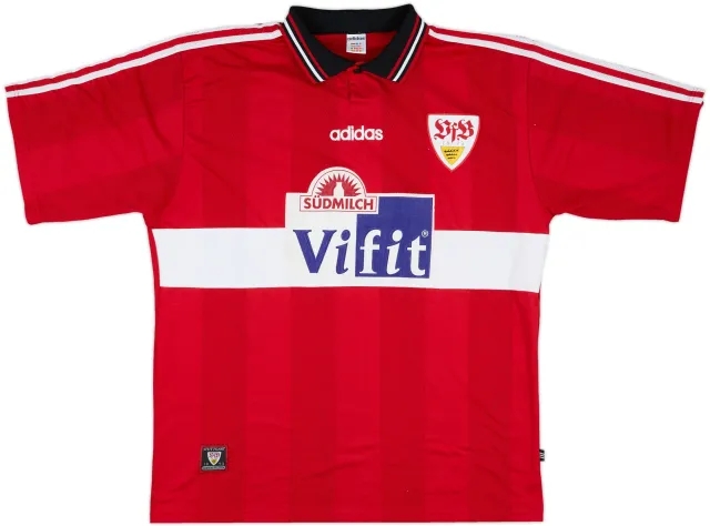 adidas Stuttgart Mens SS Away Shirt 1996/97