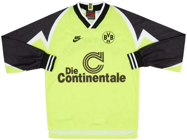 1995-96 Borussia Dortmund Home L/S Shirt - 8/10 - (S)