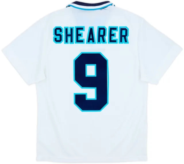 1995-97 England Home Shirt Shearer #9 - 10/10 - (M)