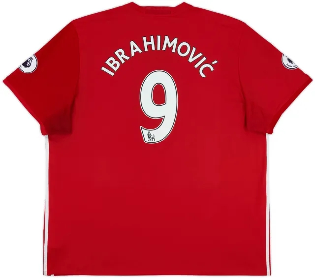 2016-17 Manchester United Home Shirt Ibrahimovic #9 - 7/10 - (3XL)