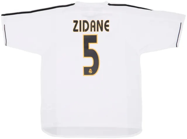 2003-04 Real Madrid Home Shirt Zidane #5 - 8/10 - (M)