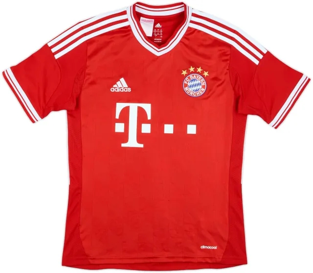 adidas Bayern Munich Boys SS Home Shirt 2013/14