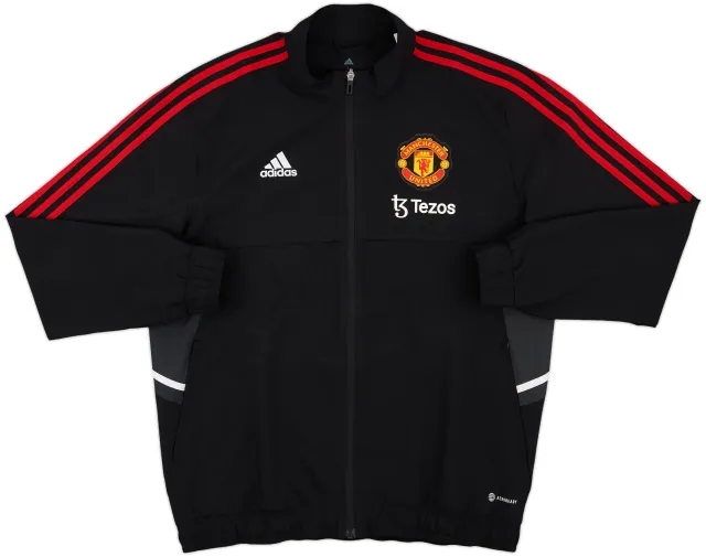 2022-23 Manchester United adidas Track Jacket - 8/10 - (L)