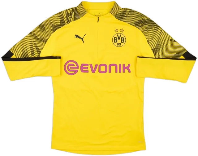 2019-20 Borussia Dortmund Puma 1/4 Zip Training Top - 9/10 - (S)