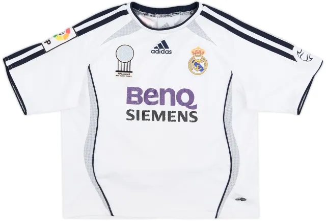 2006-07 Real Madrid Home Shirt - 6/10 - (5-6 Years)