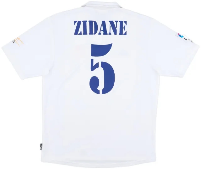 2001 Real Madrid Home Shirt Zidane #5 - 8/10 - (L)