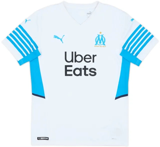 2021-22 Olympique Marseille Home Shirt - 10/10 - (M)