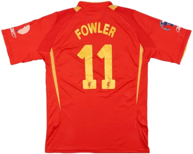 2005-06 Liverpool CL Home Shirt Fowler #11 - 4/10 - (XL)
