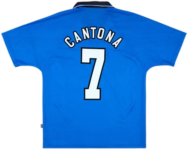 1996-98 Manchester United Third Shirt Cantona #7 - 8/10 - (M)