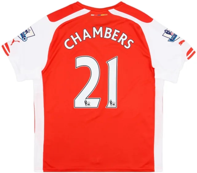 2014-15 Arsenal Home Shirt Chambers #21 - 7/10 - (L)