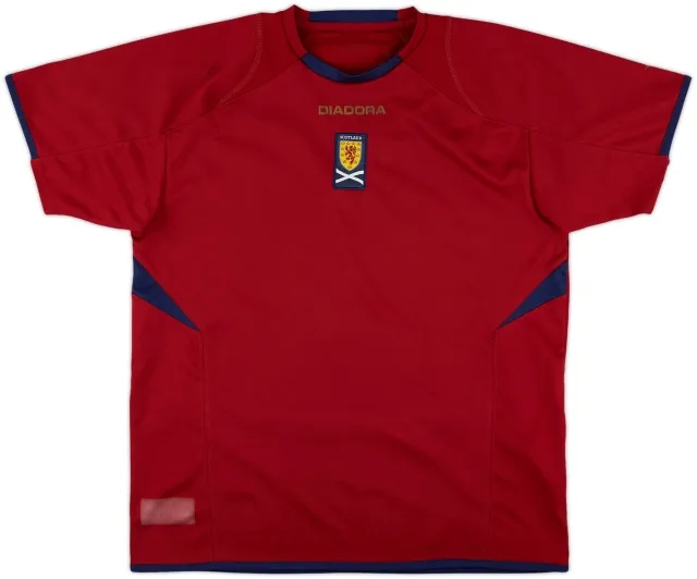 2007-08 Scotland Diadora Training Shirt - 7/10 - (XL.Boys)