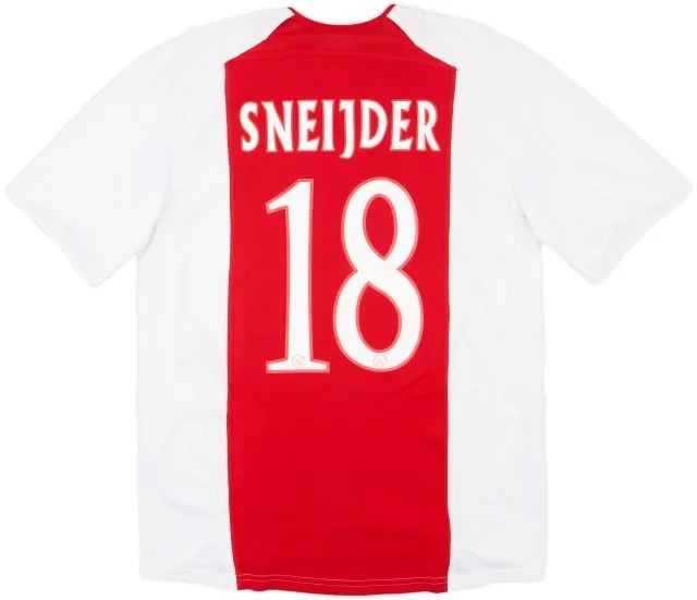 2005-06 Ajax Home Shirt Sneijder #18 - 9/10 - (M)