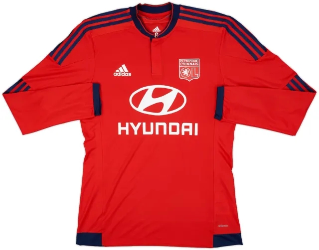2015-16 Lyon Player Issue Away L/S Shirt - 9/10 - (L)