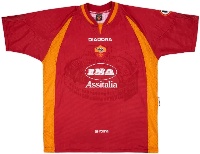 1997-98 Roma Home Shirt - 8/10 - (XL)