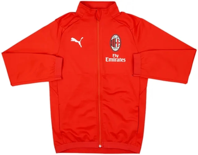 2018-19 AC Milan Puma Track Jacket - 7/10 - (L.Boys)