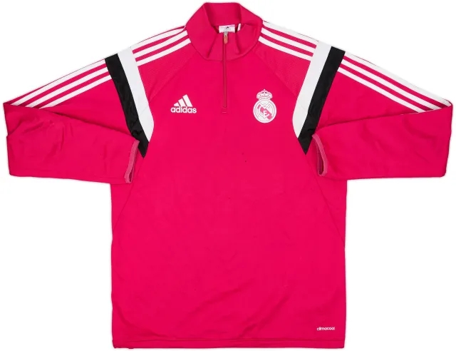 2014-15 Real Madrid adidas 1/4 Zip Drill Top - 5/10 - (M)