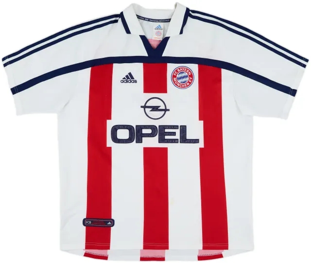 adidas Bayern Munich Mens SS Away Shirt 2000/01