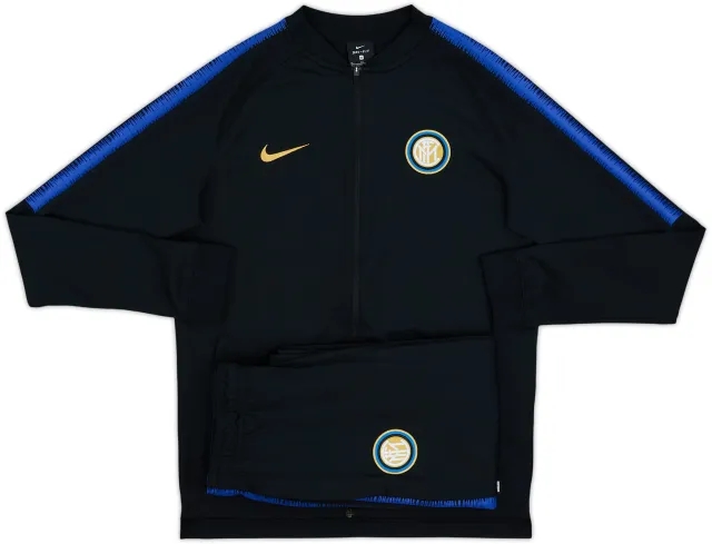 2018-19 Inter Milan Nike Full Tracksuit - 10/10 - (XL.Boys)