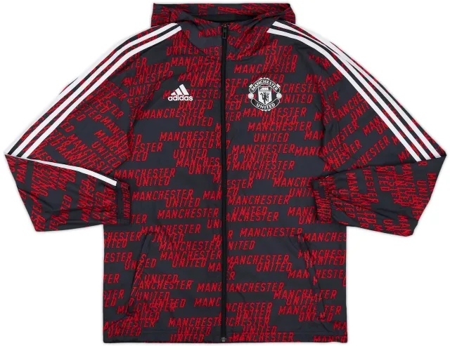 2018-19 Manchester United adidas Hooded Track Jacket - 7/10 - (S)