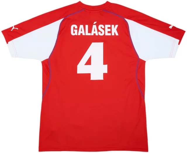 2004-05 Czech Republic Basic Home Shirt Galasek #4 - 9/10 - (XL)