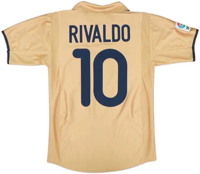 2001-03 Barcelona Away Shirt Rivaldo #10 - 9/10 - (S)