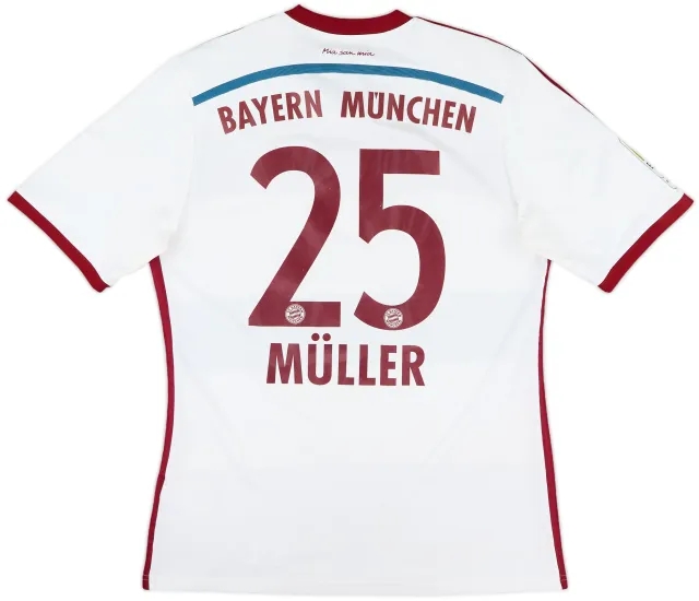 2014-15 Bayern Munich Away Shirt Muller #25 - 8/10 - (M)