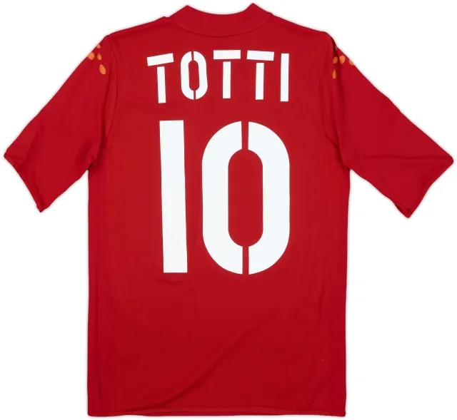2003-04 Roma Home Shirt Totti #10 - 6/10 - (M)