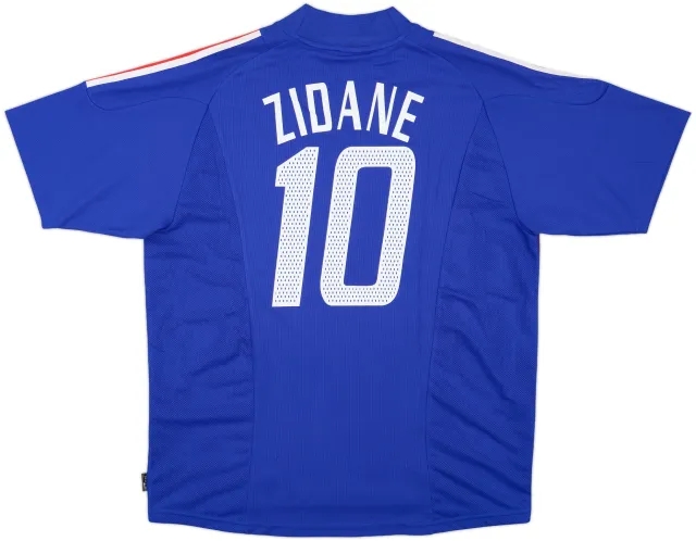 2002-04 France Home Shirt Zidane #10 - 8/10 - (XL)