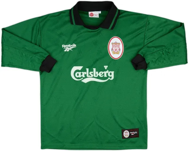 1996-97 Liverpool GK Shirt - 8/10 - (M)