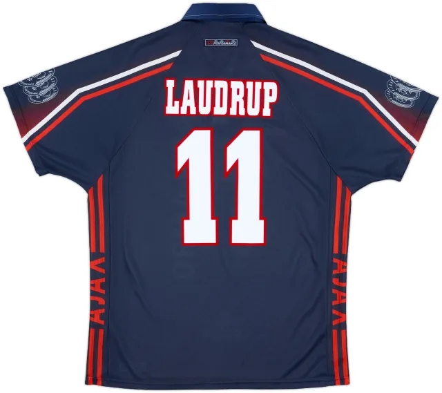 1997-98 Ajax Away Shirt Laudrup #11 - 8/10 - (L)