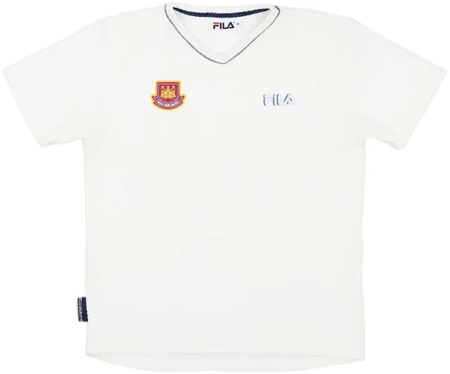 2002-03 West Ham Fila Woven Training Shirt - 9/10 - (M)