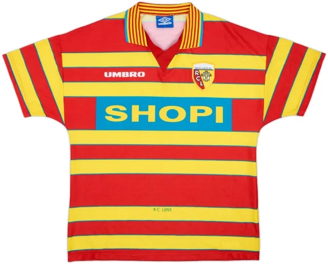 1996-97 Lens Home Shirt #10 - 8/10 - (L)