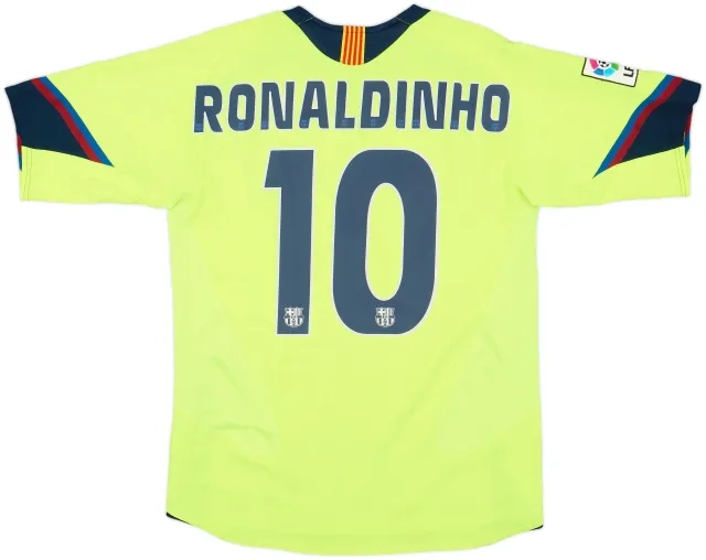 2005-06 Barcelona Away Shirt Ronaldinho #10 - 8/10 - (S)
