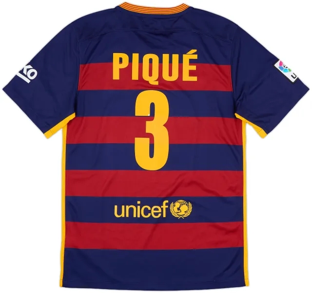 Nike Barcelona Boys SS Home Shirt 2015/16