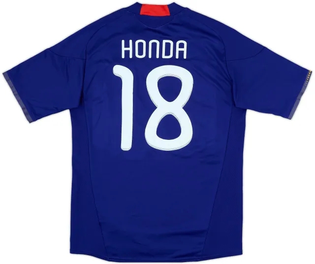 2010-12 Japan Signed Home Shirt Honda #18 - 6/10 - (L)