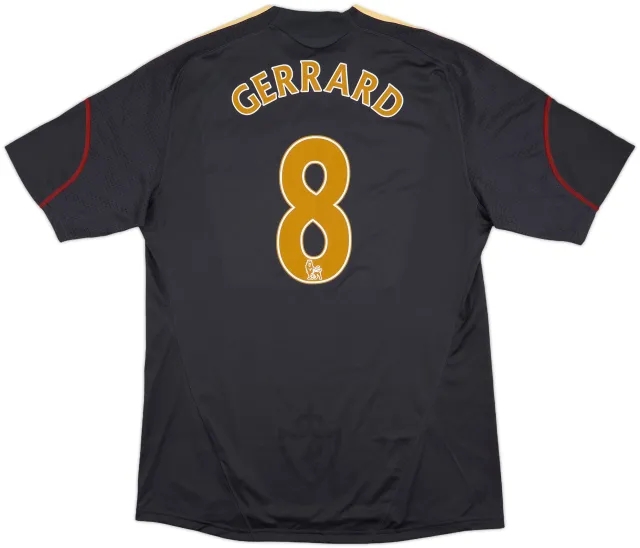 2009-10 Liverpool Away Shirt Gerrard #8 - 7/10 - (L)