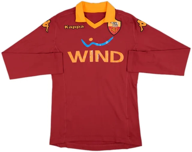 2012-13 Roma Home L/S Shirt Bojan #14 - 4/10 - (S)