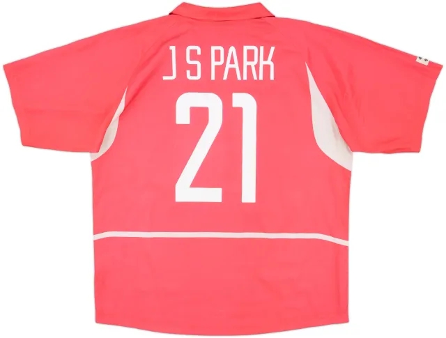 2002-03 South Korea Home Shirt J.S.Park #21 - 6/10 - (L)
