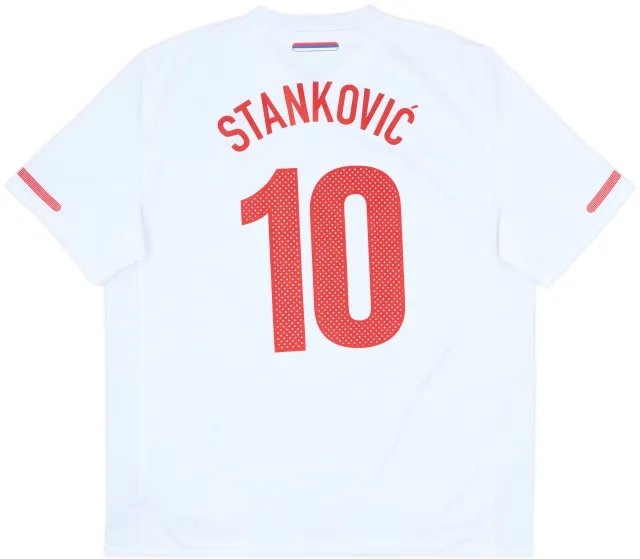 2010-12 Serbia Away Shirt Stankovic #10 - 8/10 - (XL)