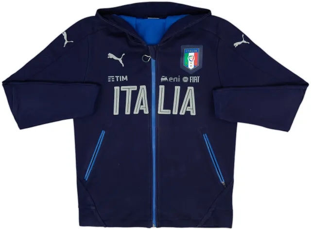 2016-17 Italy Puma Casuals Hooded Jacket - 7/10 - (M)