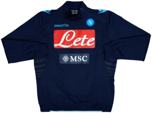 2013-14 Napoli Macron Sweat Top - 8/10 - (XXL)