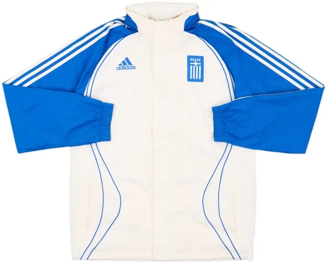 2005-06 Greece adidas Hooded Rain Jacket - 5/10 - (S/M)