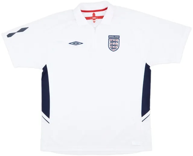 2007-09 England Umbro 1/4 Zip Polo Shirt - 7/10 - (XL)